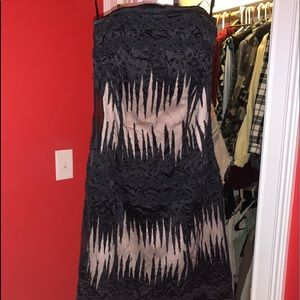 French Connection Black Beaded short formal dress